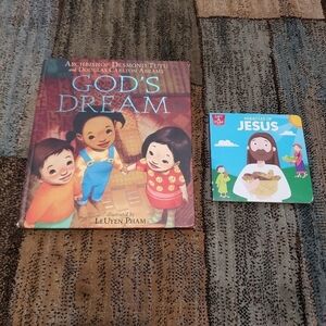 bundle of 2 kids books, gods dream and miracles of Jesus